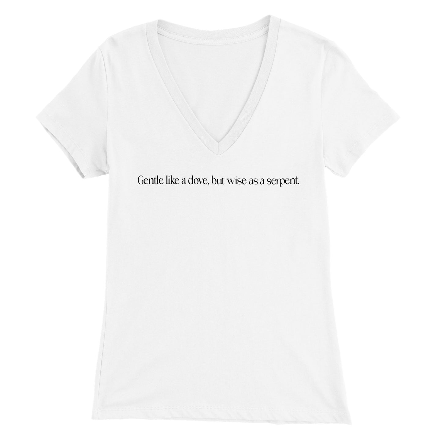 Gentle like a dove  -  Women's V-Neck T-shirt