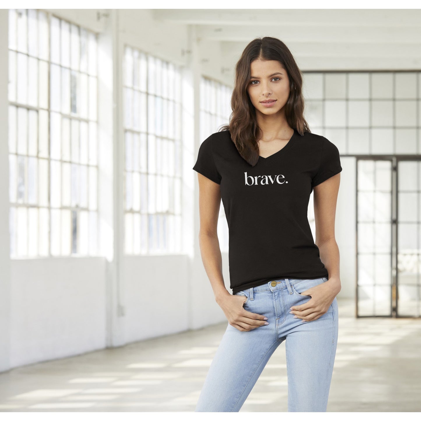 Brave  -  Women's V-Neck T-shirt